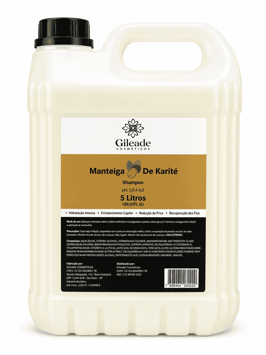 SHAMPOO MANTEIGA DE KARITE 5 LITROS