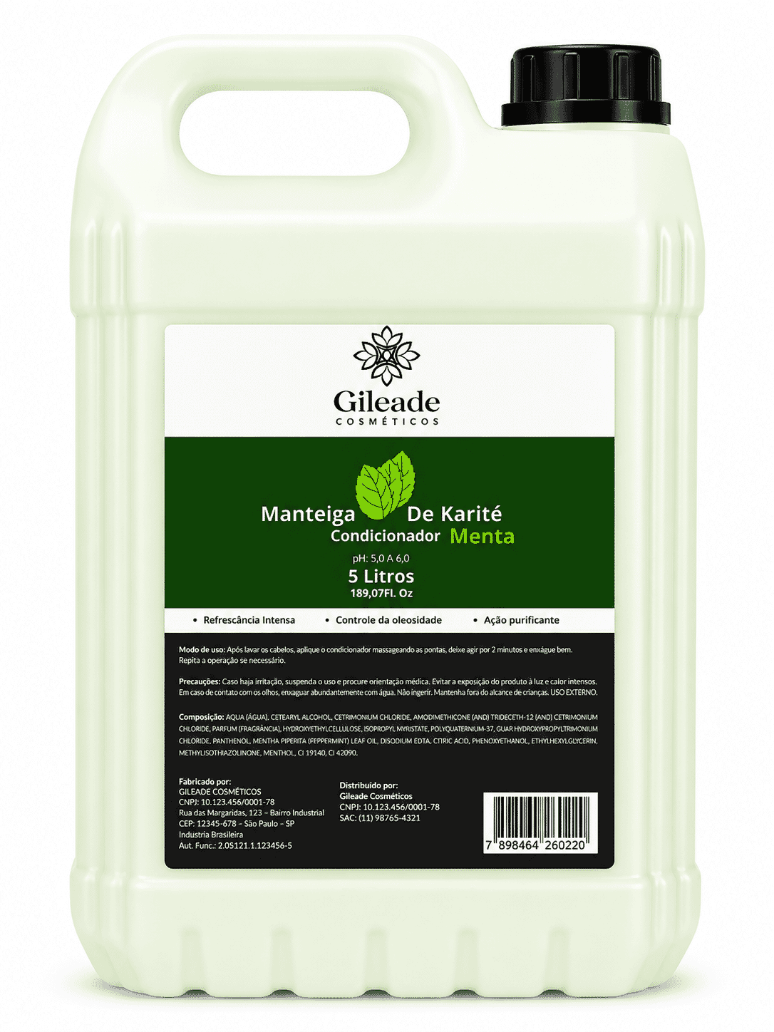 CONDICIONADOR MANTEIGA DE KARITÊ - MENTA 5L