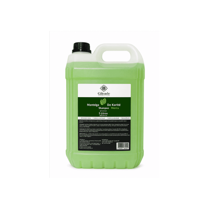 SHAMPOO MANTEIGA DE KARITÊ MENTOLADO 5L